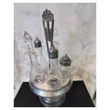 Cruel set with stoppers and lids complete