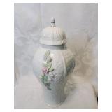 Millennium collection covered vase twelve inches