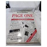 Coffee table book the new york times page one