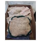 Flat of lace and a few linens