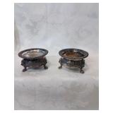 Pair of small silver containers.I do not