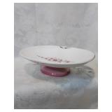 Elevated soap or bonbon dish ceramic