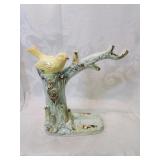 Japan ceramic yellow bird on branch eight inches