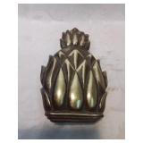 Heavy brass pineapple door knocker