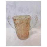 Carnival, six inches tall Two handled spooner