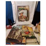 Stack of vintage kids puzzles