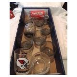 Flat of saint louis football cardinals cocktail