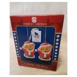 American greetings a missing you salute ornament