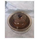 Corning vision smoked glass casserole