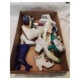 Flat of collector shoes and other items