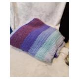 Crocheted lap blanket