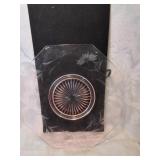 Pink depression glass platter