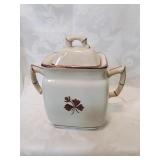 Alfred meekin leaf sugar dish with lid