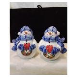 Snowman salt and pepper