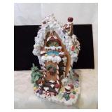 Holiday candy shop eight inches tall