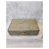 Asian style fabric covered jewelry box