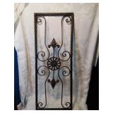 Metal\wall art nine by twenty four inches