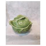Ceramic cabbage dish by holland mold