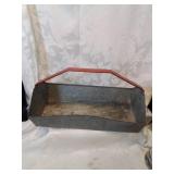 Galvanized metal tool tray