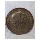 Brass wall art plate
