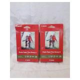 Two packages of cannon glossy photo paper