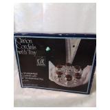 Silver plate cordials with tray