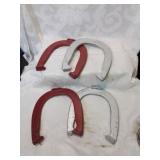 Set of Four iron horse shoes