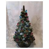 Vintage ceramic christmas tree fourteen inches