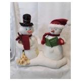 Battery operated snowman couple