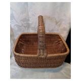 Natural wicker basket