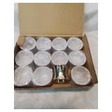 Box of bright brass napkin rings