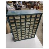 Storage cabinet with hardware