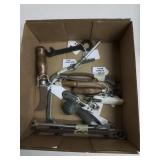 Flat of vintage tools