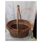 Natural wicker basket