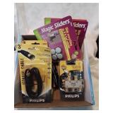 Flat of cables connectors and magic sliders