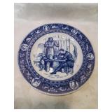 Wedgewood ivanhoe flow blue plate