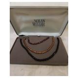 Roland miller three long beaded necklaces