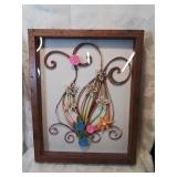 Framed quilling art twelve by fifteen inches