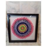 Colorful quilling art 13 x 13