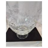 Pattern glass plateau open compote