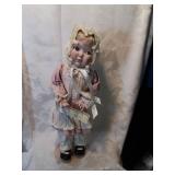 Ashton drake collector doll on stand