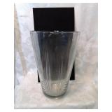 Heavy.Glass vase ten inches