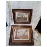 Pair.\nOf bird prints signed in pencil by artist