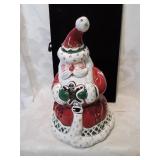 Ceramic santa tea , light candle holder , nine