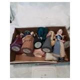 Flat of great american women dolls with c o a