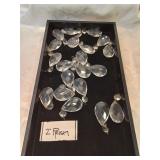 Tray of two inch prisms includes the tray