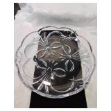 Lead crystal shallow bowl eleven inches