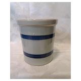 Roseville , ohio u s a blue stripe stoneware ,