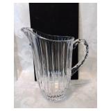 Beautiful lead crystal pitcher 8in