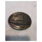 Plymouth locomotives belt buckle